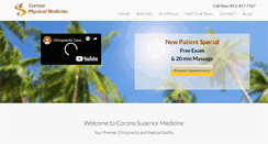Desktop Screenshot of physicalmedicinecorona.com